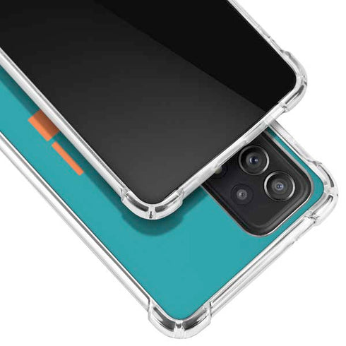NFL Miami Dolphins Teal Performance Series Galaxy A52 5G Clear Case